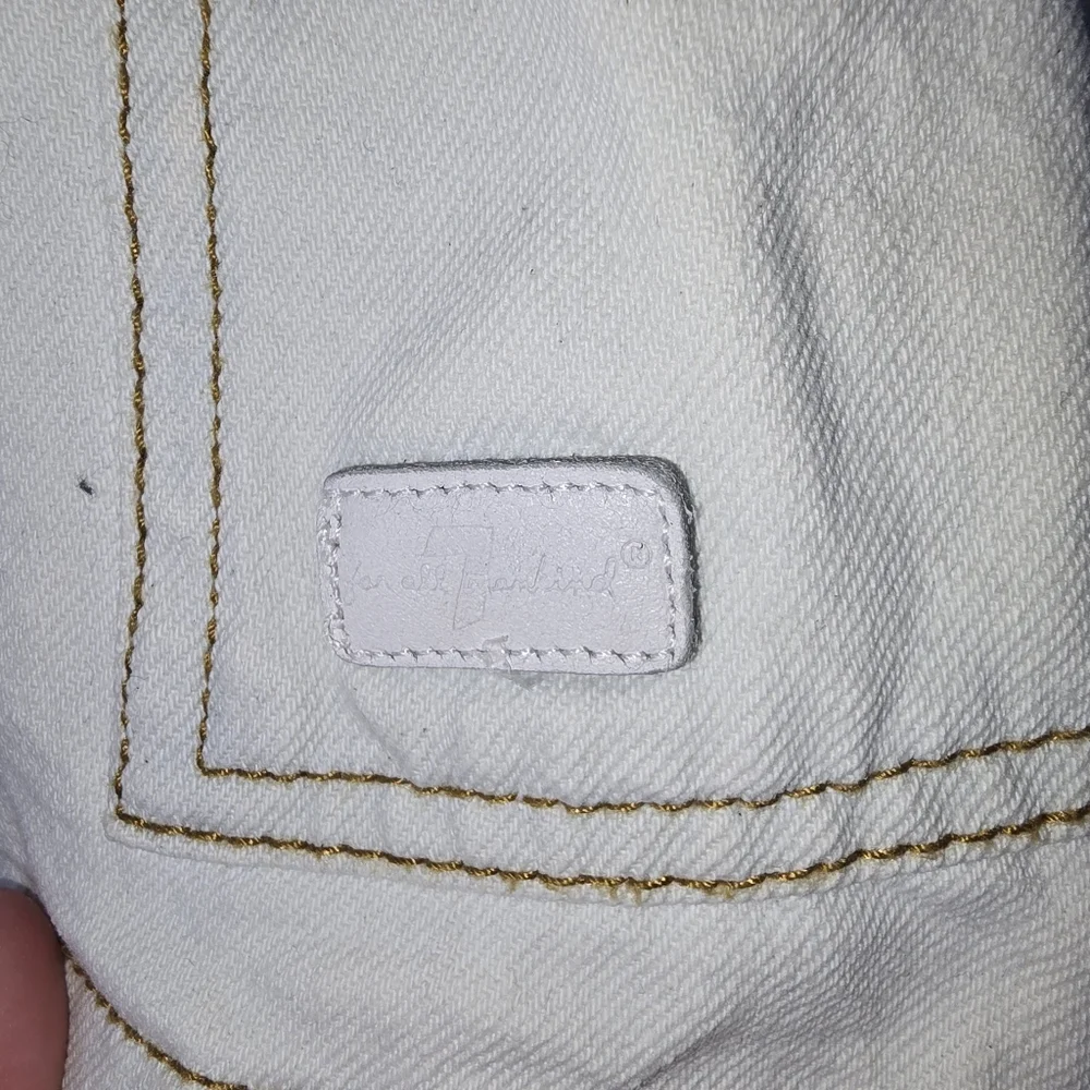 Denim Blue and White Girls Jumper Dress 7‎ For All Mankind 18mos - Picture 5 of 8